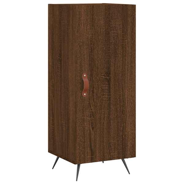 Puhvetkapp, pruun tamm, 34,5 × 34 × 90 cm, tehispuit