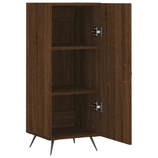 Puhvetkapp, pruun tamm, 34,5 × 34 × 90 cm, tehispuit