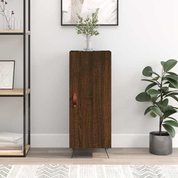 Puhvetkapp, pruun tamm, 34,5 × 34 × 90 cm, tehispuit