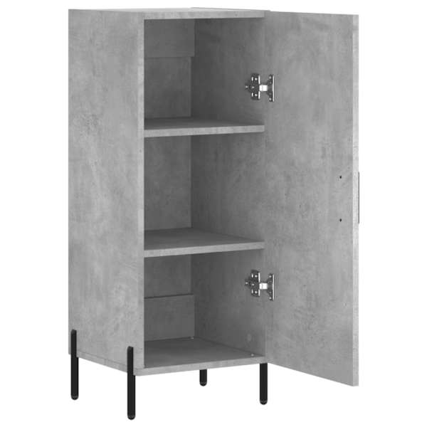Puhvetkapp, betoonhall, 34,5 × 34 × 90 cm, tehispuit