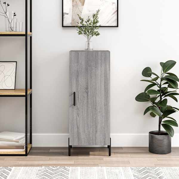 Puhvetkapp, hall Sonoma tamm, 34,5 × 34 × 90 cm, tehispuit