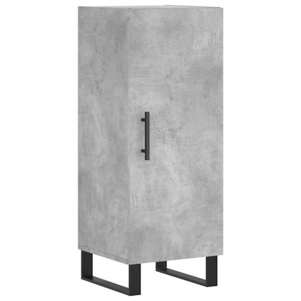 Puhvetkapp, betoonhall, 34,5 × 34 × 90 cm, tehispuit