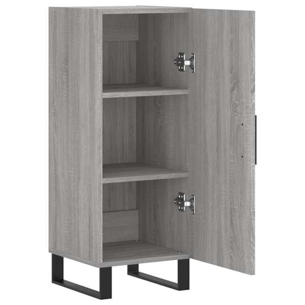 Puhvetkapp, hall Sonoma tamm, 34,5 × 34 × 90 cm, tehispuit