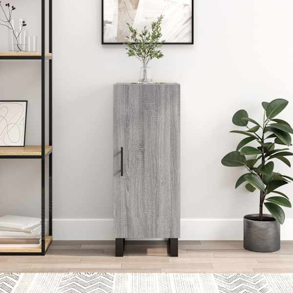 Puhvetkapp, hall Sonoma tamm, 34,5 × 34 × 90 cm, tehispuit
