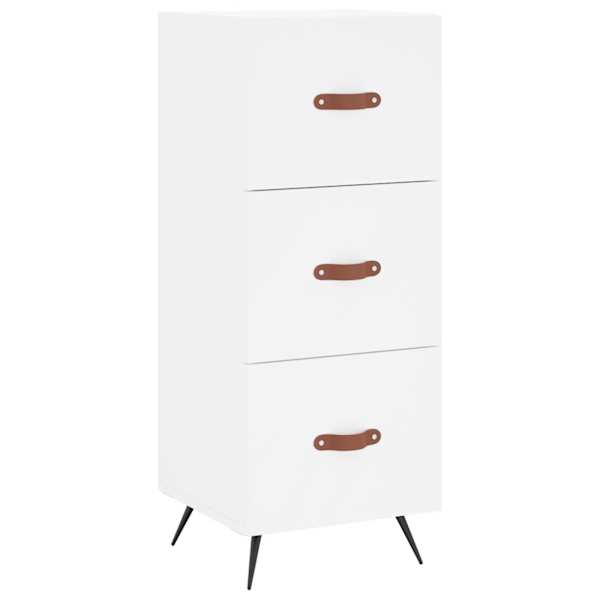 Puhvetkapp, valge, 34,5 × 34 × 90 cm, tehispuit