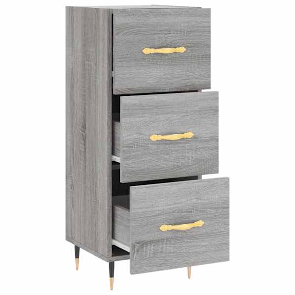 Puhvetkapp, hall Sonoma tamm, 34,5 × 34 × 90 cm, tehispuit