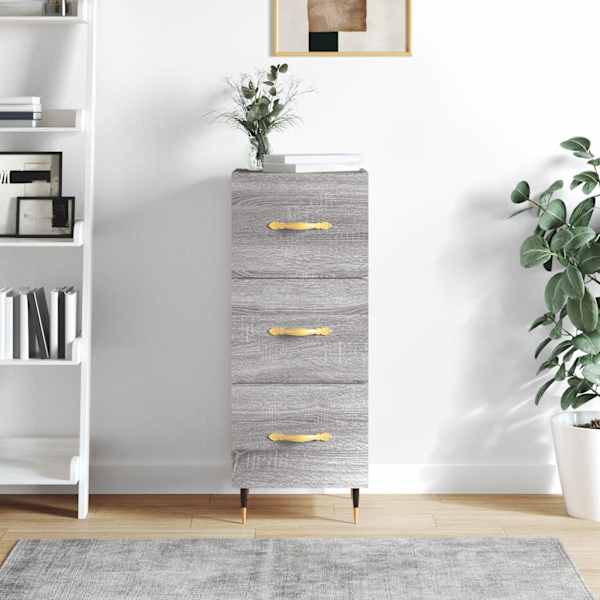 Puhvetkapp, hall Sonoma tamm, 34,5 × 34 × 90 cm, tehispuit