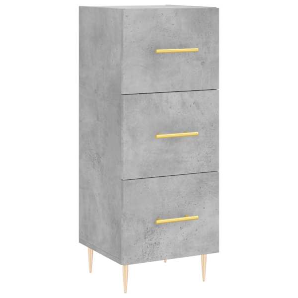 Puhvetkapp, betoonhall, 34,5 × 34 × 90 cm, tehispuit