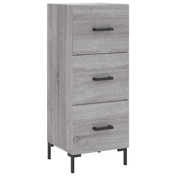 Puhvetkapp, hall Sonoma tamm, 34,5 × 34 × 90 cm, tehispuit