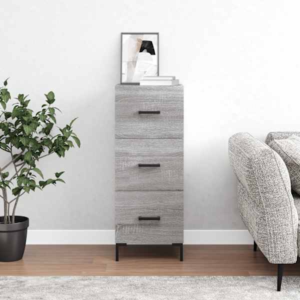 Puhvetkapp, hall Sonoma tamm, 34,5 × 34 × 90 cm, tehispuit