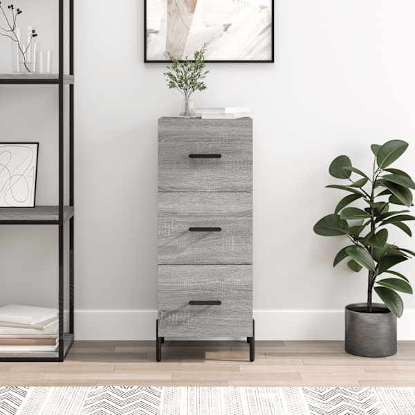 Puhvetkapp, hall Sonoma tamm, 34,5 × 34 × 90 cm, tehispuit