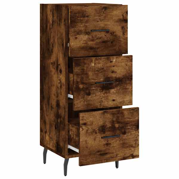 Puhvetkapp, suitsutatud tamm, 34,5 × 34 × 90 cm, tehispuit