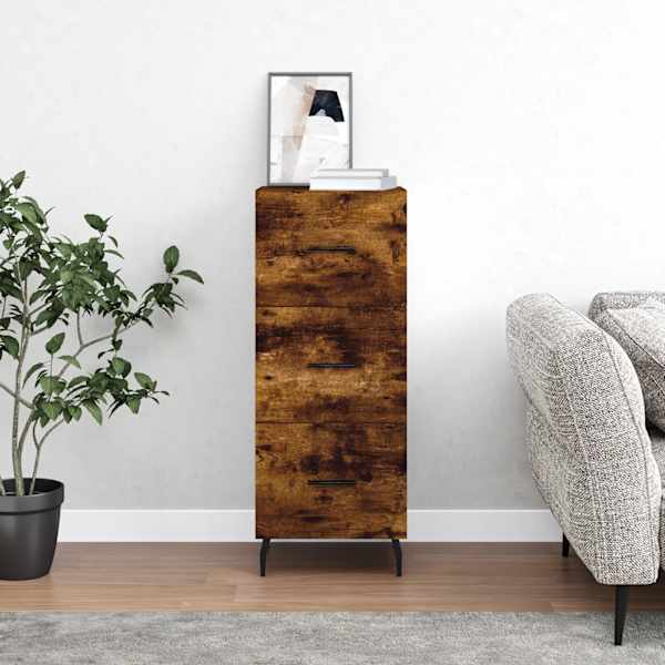Puhvetkapp, suitsutatud tamm, 34,5 × 34 × 90 cm, tehispuit