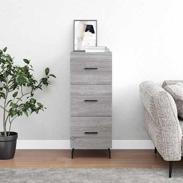 Puhvetkapp, hall Sonoma tamm, 34,5 × 34 × 90 cm, tehispuit