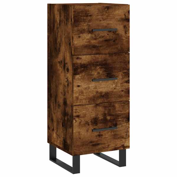 Puhvetkapp, suitsutatud tamm, 34,5 × 34 × 90 cm, tehispuit