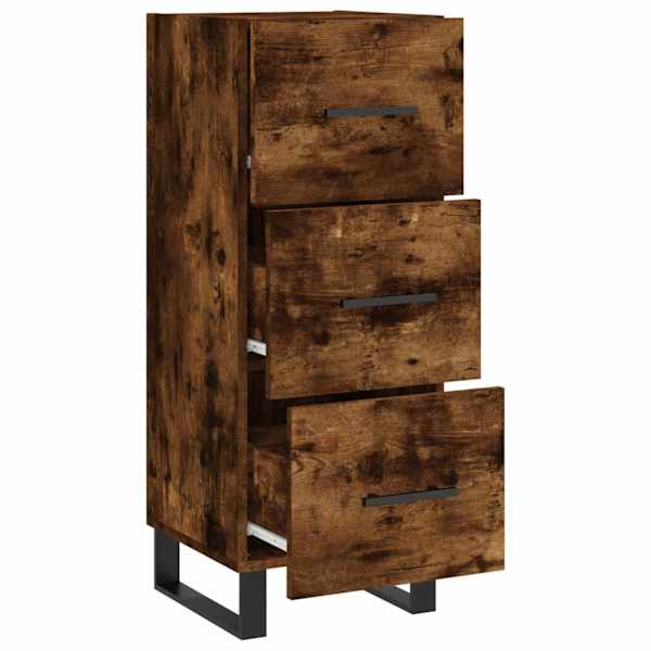 Puhvetkapp, suitsutatud tamm, 34,5 × 34 × 90 cm, tehispuit