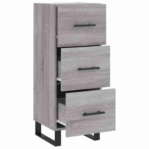 Puhvetkapp, hall Sonoma tamm, 34,5 × 34 × 90 cm, tehispuit