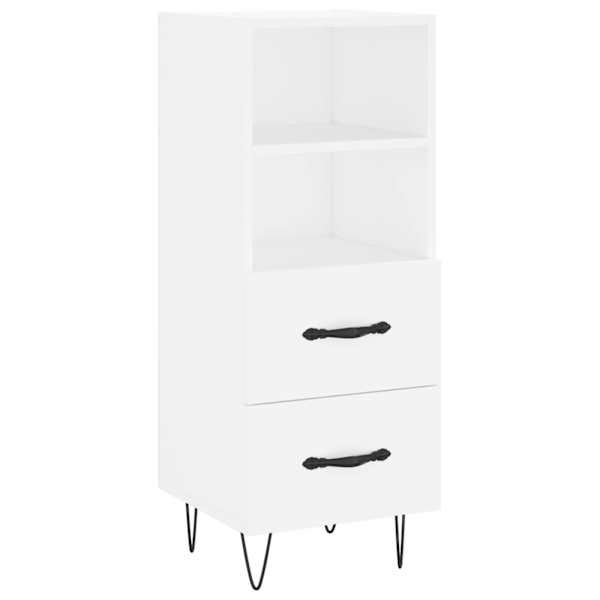 Puhvetkapp, valge, 34,5 × 34 × 90 cm, tehispuit