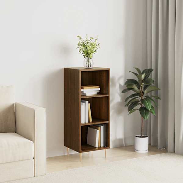 Puhvetkapp, pruun tamm, 34,5 × 32,5 × 90 cm, tehispuit