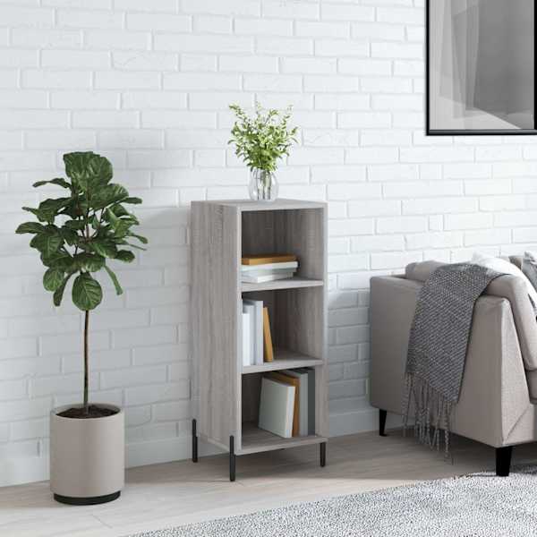 Puhvetkapp, hall, Sonoma tamm, 34,5 × 32,5 × 90 cm, tehispuit