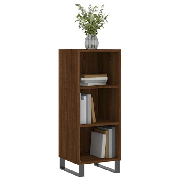 Puhvetkapp, pruun tamm, 34,5 × 32,5 × 90 cm, tehispuit