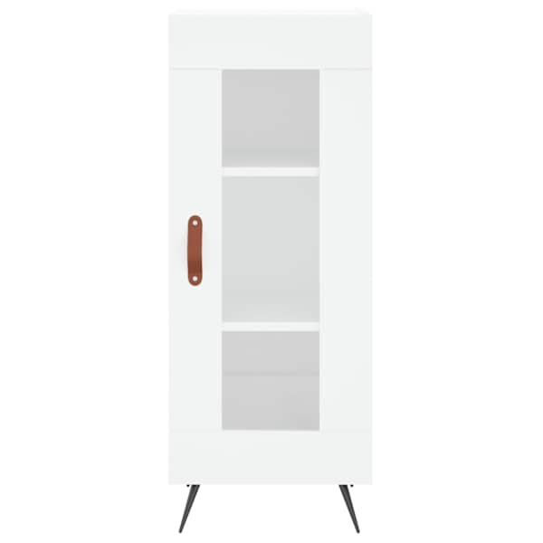 Puhvetkapp, valge, 34,5 × 34 × 90 cm, tehispuit