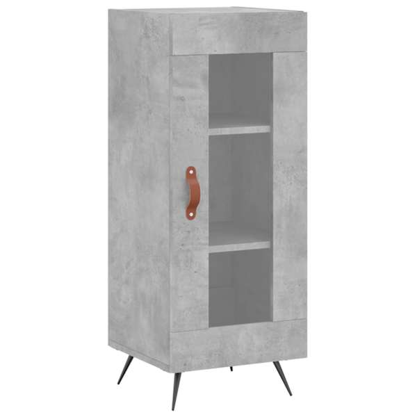 Puhvetkapp, betoonhall, 34,5 × 34 × 90 cm, tehispuit