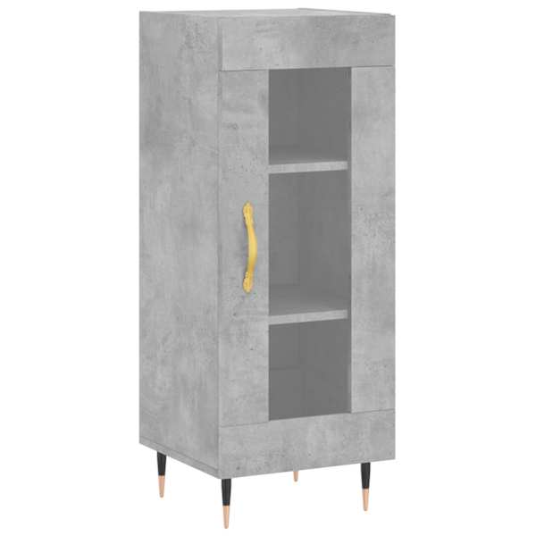 Puhvetkapp, betoonhall, 34,5 × 34 × 90 cm, tehispuit