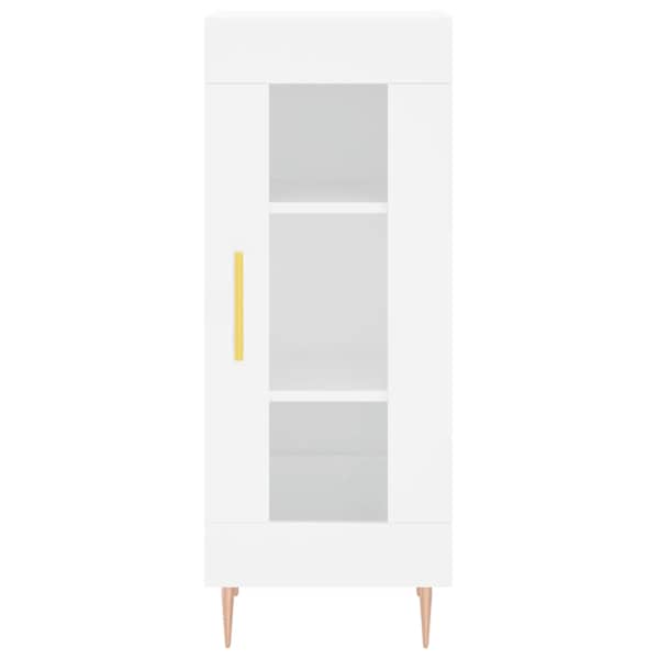Puhvetkapp, valge, 34,5 × 34 × 90 cm, tehispuit