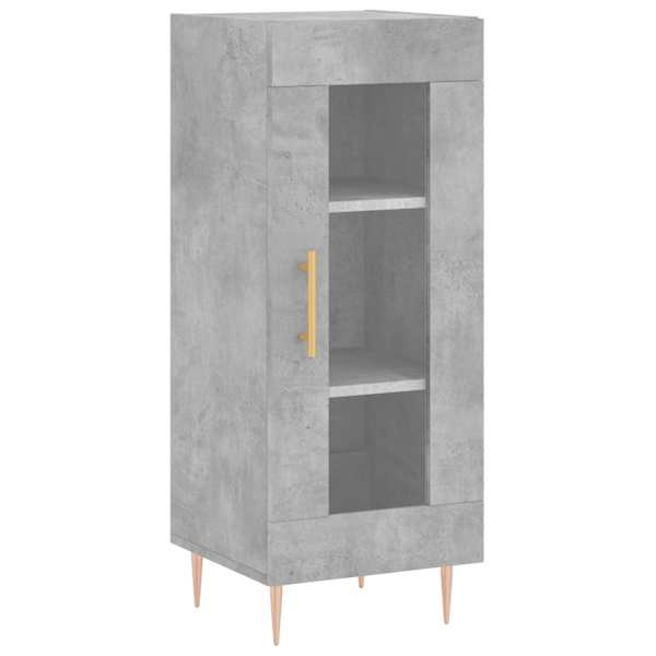 Puhvetkapp, betoonhall, 34,5 × 34 × 90 cm, tehispuit