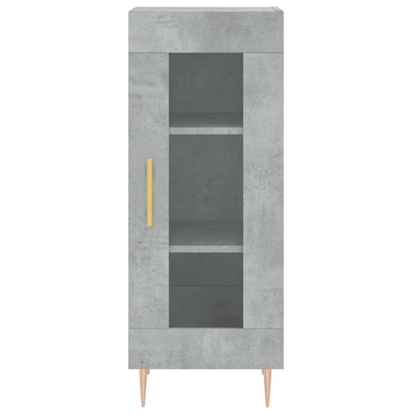 Puhvetkapp, betoonhall, 34,5 × 34 × 90 cm, tehispuit