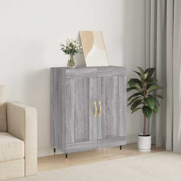 Puhvetkapp, hall, Sonoma tamm, 69,5 × 34 × 90 cm, tehispuit