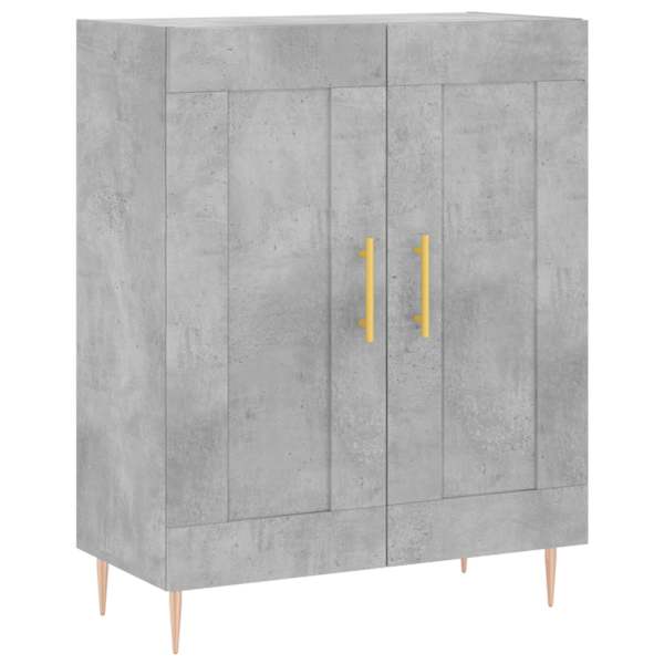 Puhvetkapp, betoonhall, 69,5 × 34 × 90 cm, tehispuit