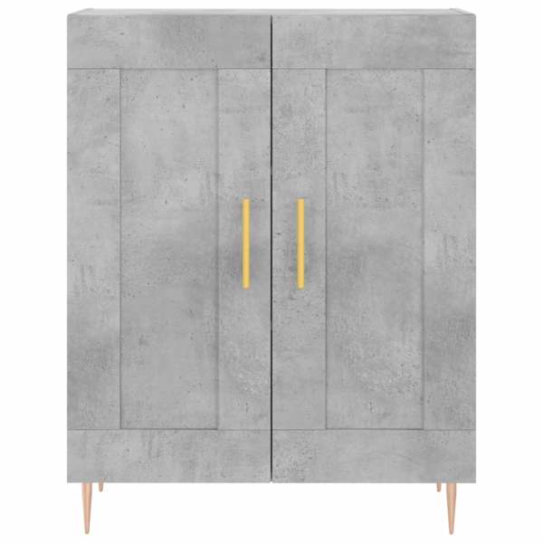 Puhvetkapp, betoonhall, 69,5 × 34 × 90 cm, tehispuit