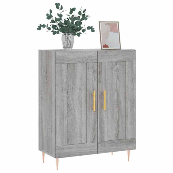 Puhvetkapp, hall, Sonoma tamm, 69,5 × 34 × 90 cm, tehispuit