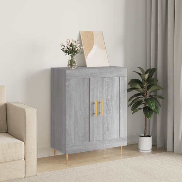 Puhvetkapp, hall, Sonoma tamm, 69,5 × 34 × 90 cm, tehispuit