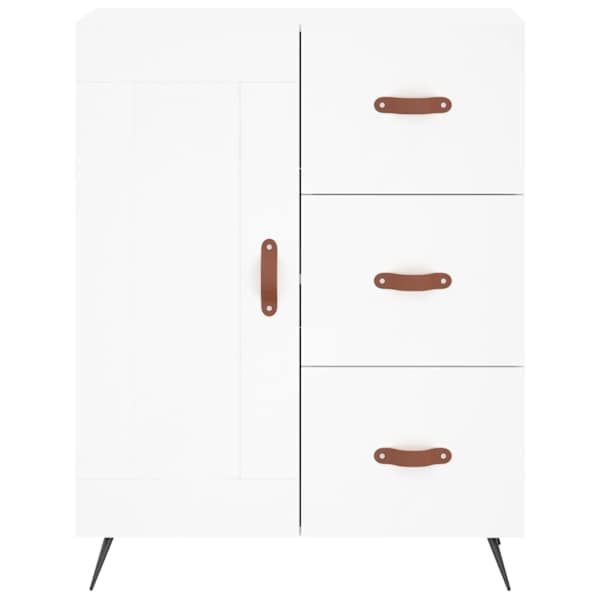 Puhvetkapp, valge, 69,5 × 34 × 90 cm, tehispuit