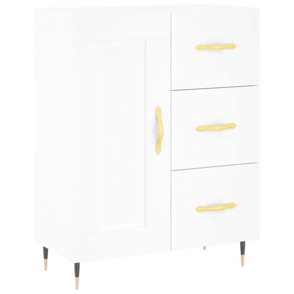 Puhvetkapp, valge, 69,5 × 34 × 90 cm, tehispuit
