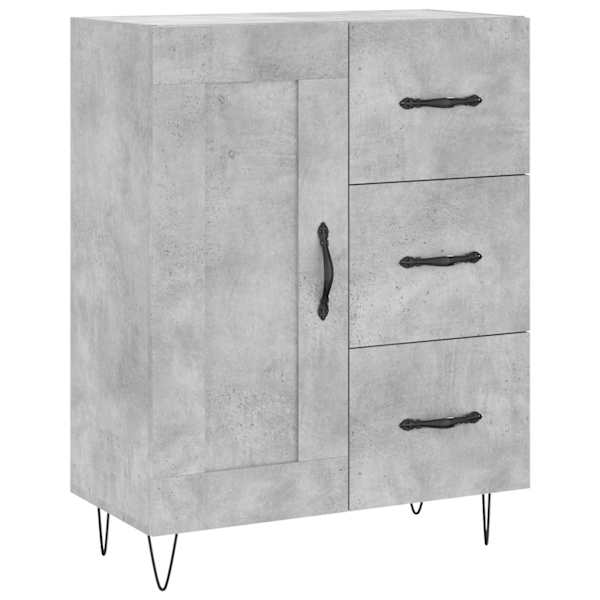 Puhvetkapp, betoonhall, 69,5 × 34 × 90 cm, tehispuit