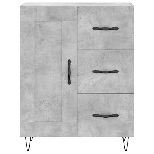Puhvetkapp, betoonhall, 69,5 × 34 × 90 cm, tehispuit