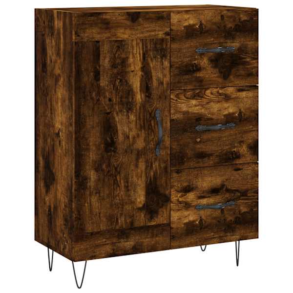 Puhvetkapp, suitsutatud tamm, 69,5 × 34 × 90 cm, tehispuit