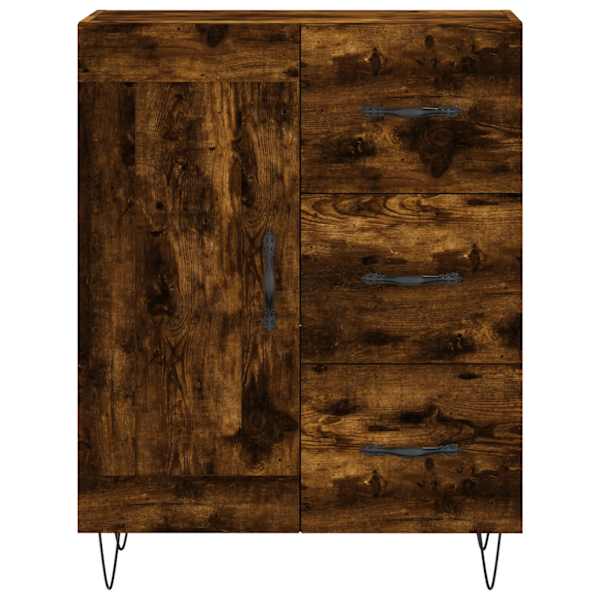 Puhvetkapp, suitsutatud tamm, 69,5 × 34 × 90 cm, tehispuit