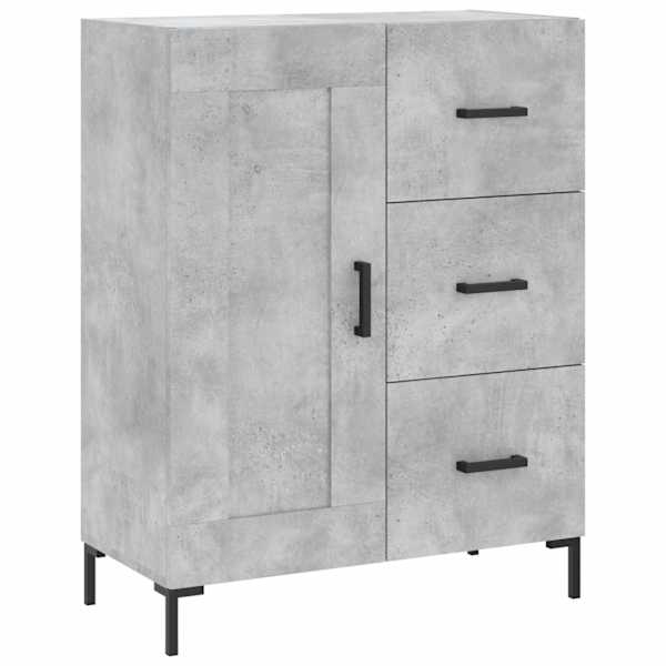Puhvetkapp, betoonhall, 69,5 × 34 × 90 cm, tehispuit