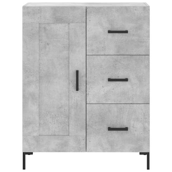 Puhvetkapp, betoonhall, 69,5 × 34 × 90 cm, tehispuit