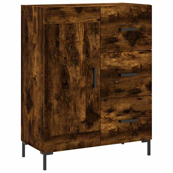 Puhvetkapp, suitsutatud tamm, 69,5 × 34 × 90 cm, tehispuit