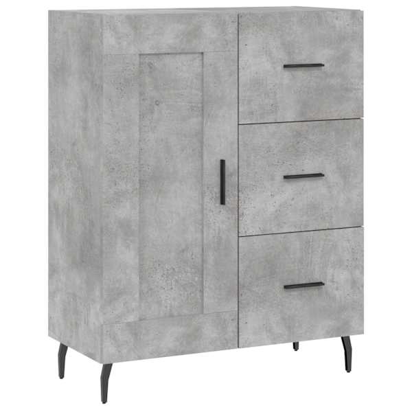 Puhvetkapp, betoonhall, 69,5 × 34 × 90 cm, tehispuit