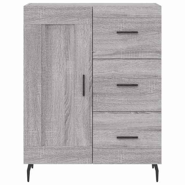 Puhvetkapp, hall, Sonoma tamm, 69,5 × 34 × 90 cm, tehispuit