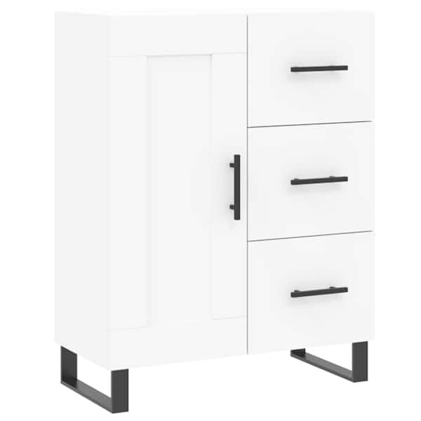 Puhvetkapp, valge, 69,5 × 34 × 90 cm, tehispuit