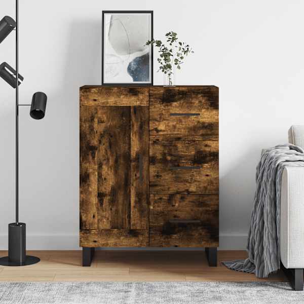 Puhvetkapp, suitsutatud tamm, 69,5 × 34 × 90 cm, tehispuit