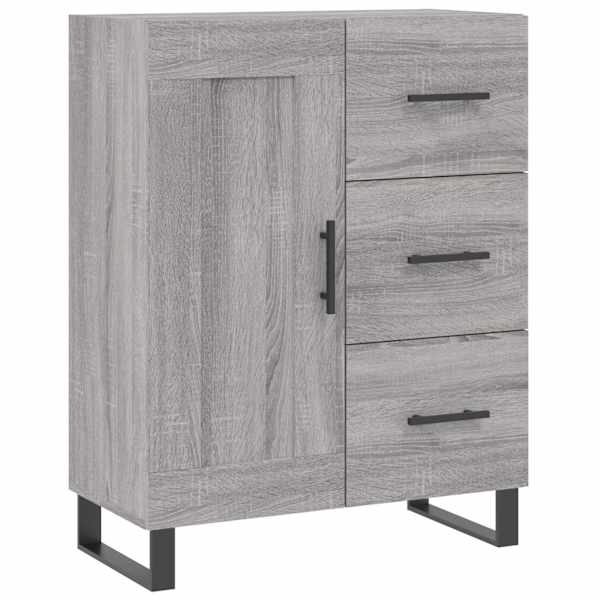 Puhvetkapp, hall, Sonoma tamm, 69,5 × 34 × 90 cm, tehispuit